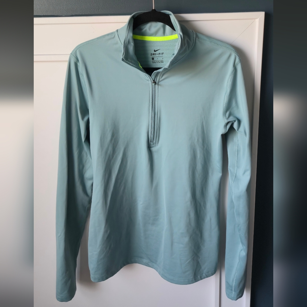 Nike Women's Sky Blue Half-Zip Pullover #96